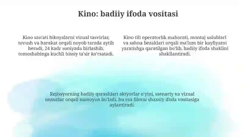 Kino san'at yoki industriya sifatida 4