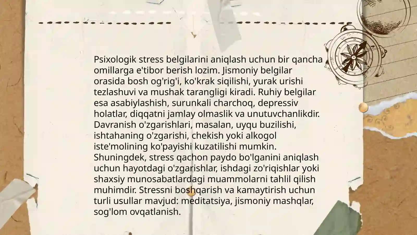 Stressni bowqaroshni psixologik texnikalari 4