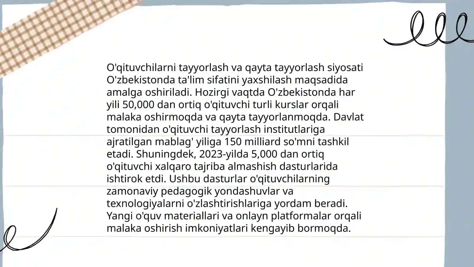 talim sohasidagi davlat siyosatining asosiy tamoyillari 4
