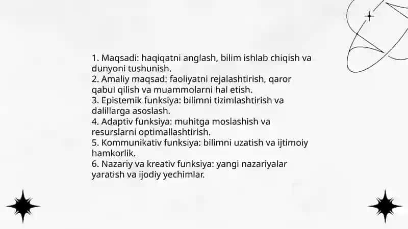Bilish falsafasi 4