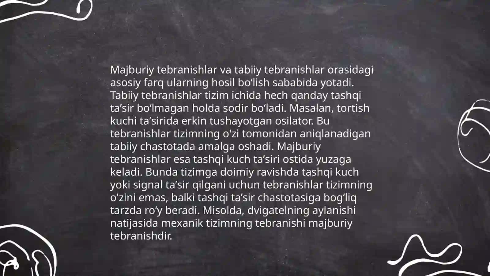 Majburiy tebranishlar asoslari 4