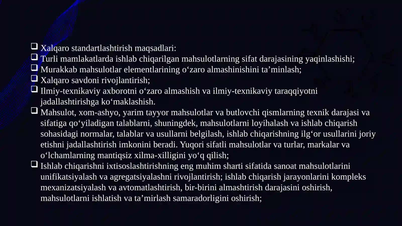 Xorijiymamlakatlardastandartlashtirish 4