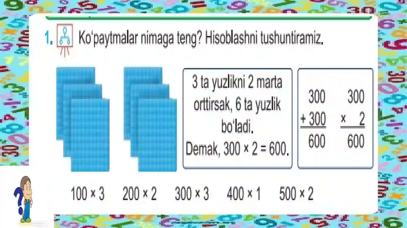 Uchxonalisonnibirxonalisongako`paytirish 4