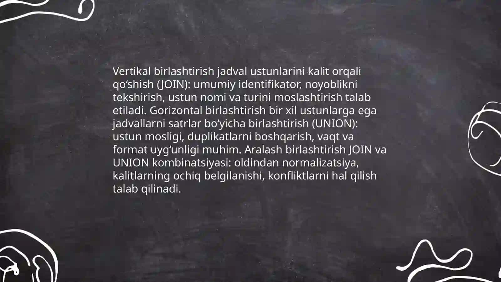 Konsolidatsiya. Ma'lumotlarini birlashtirish sanati 4