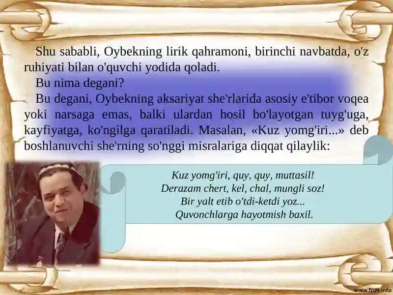 Oybekning adabiy-nazariy qarashlari 4