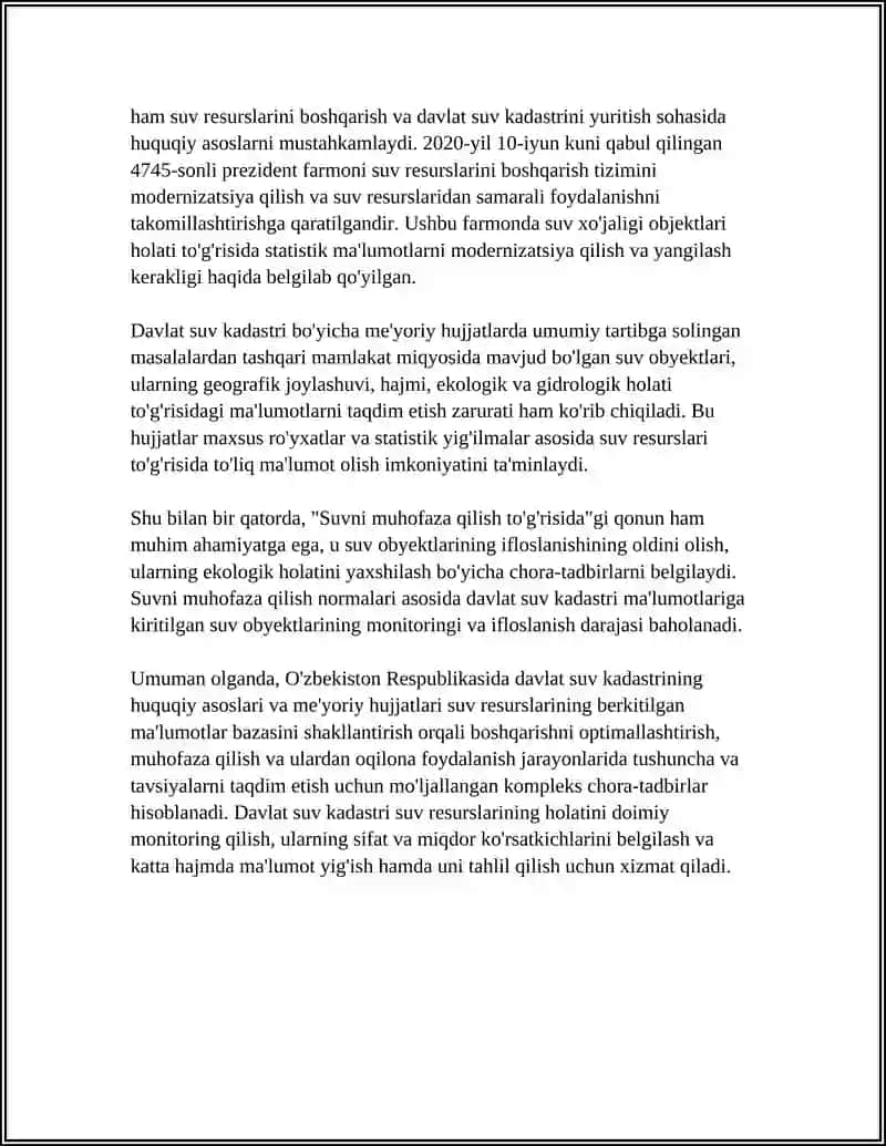 DAVLAT SUV KADASTRINI YURITISH TARTIBI 4