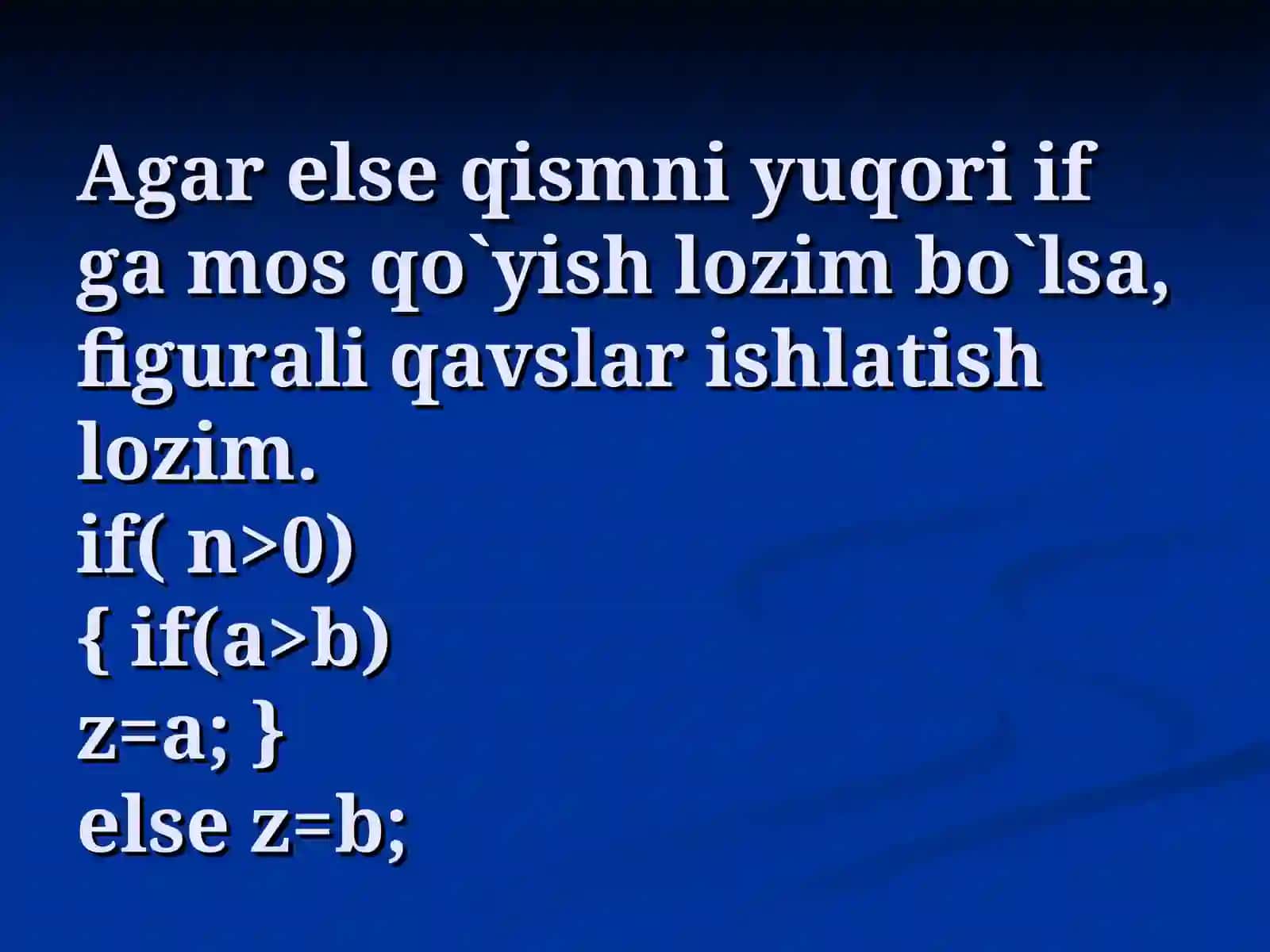 Operatorlar va standart funksiyalar 4