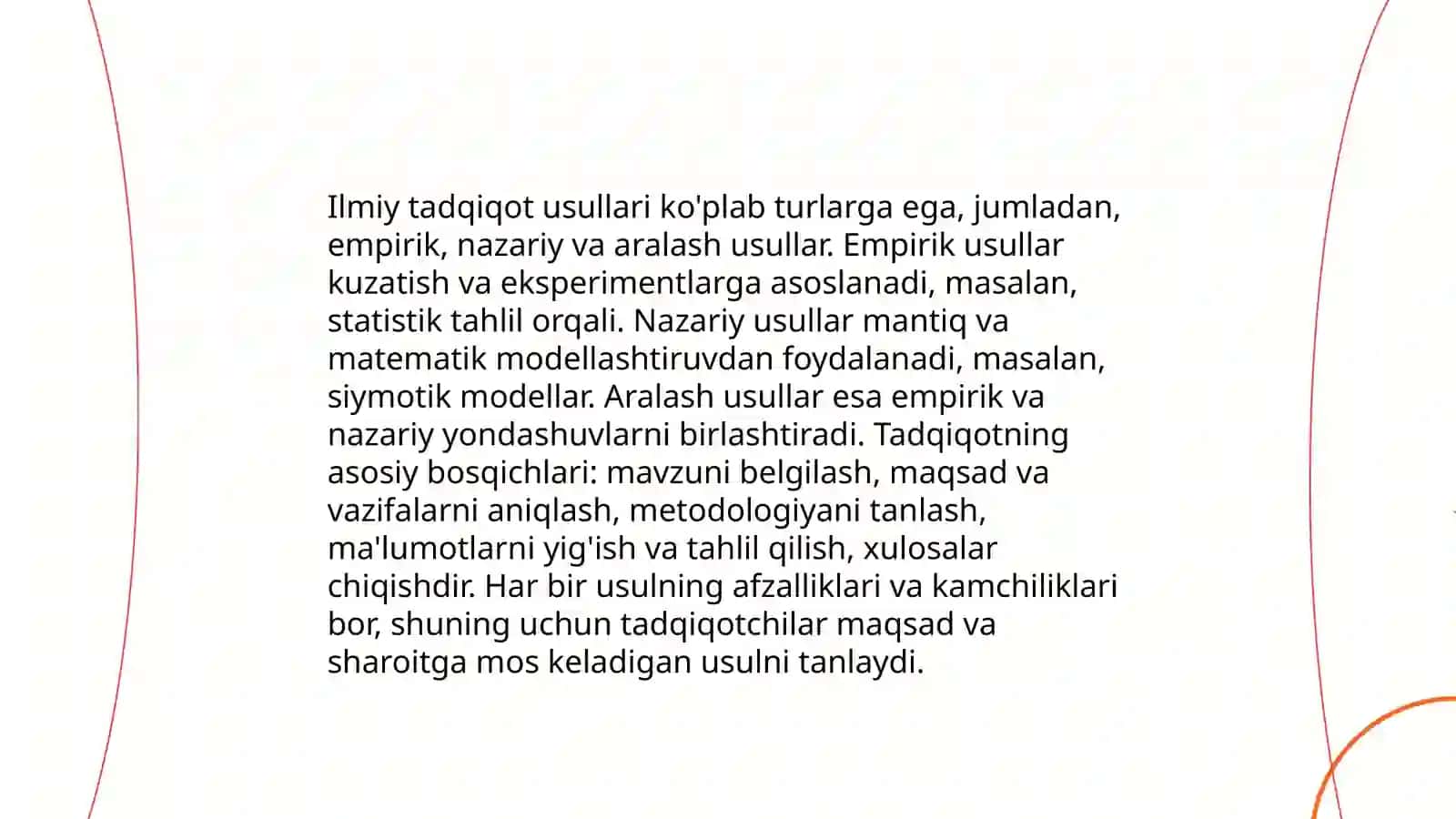 Metod va oqimlar 4