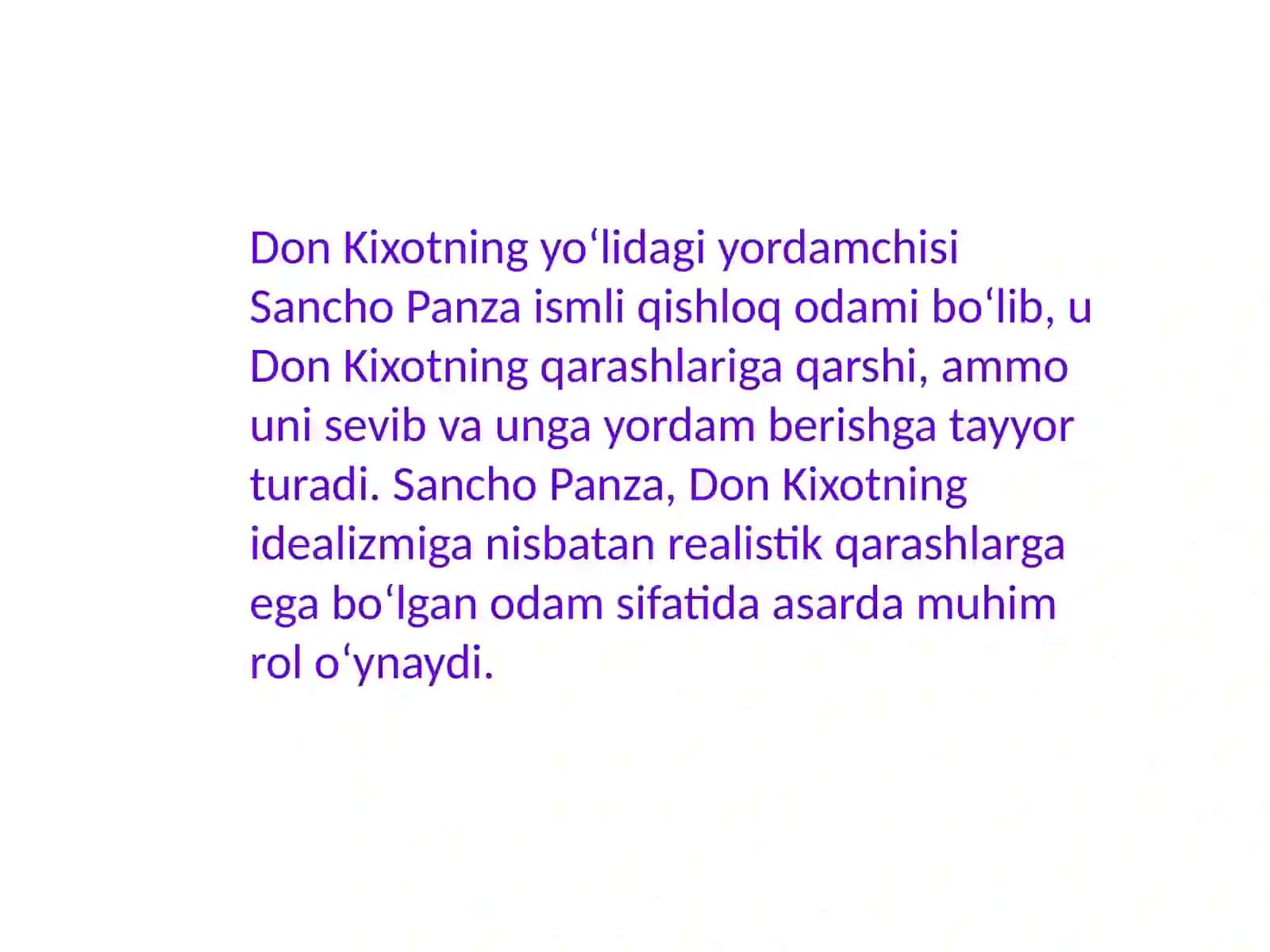 Servantesning"DonKixot" 4