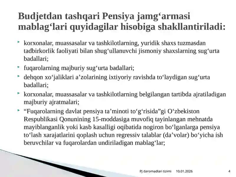 PENSIYA JAMG‘ARMASI DAROMADLARI 4