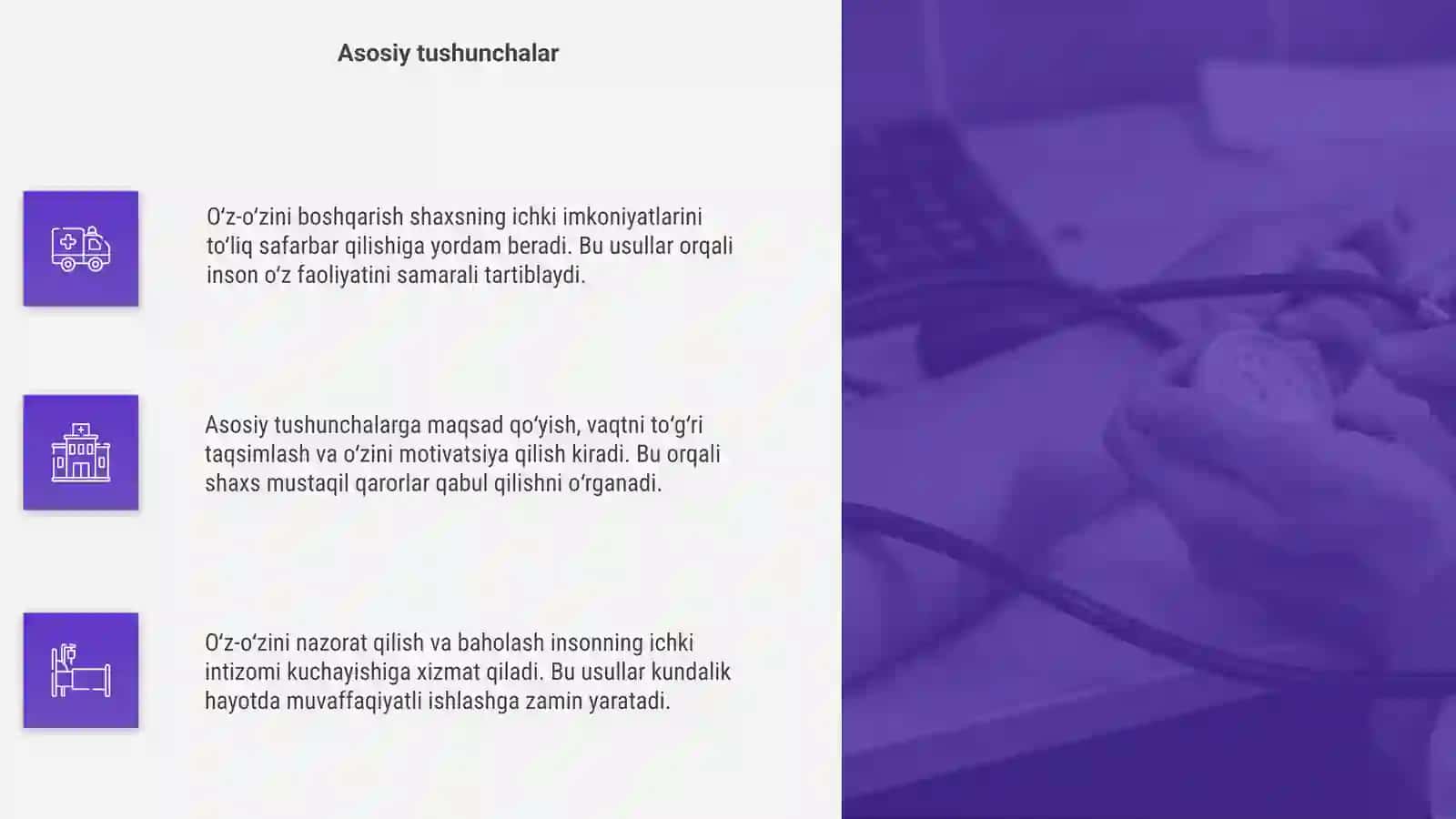 Oʻz-oʻzini boshqarish usullarini amaliy egallash 4