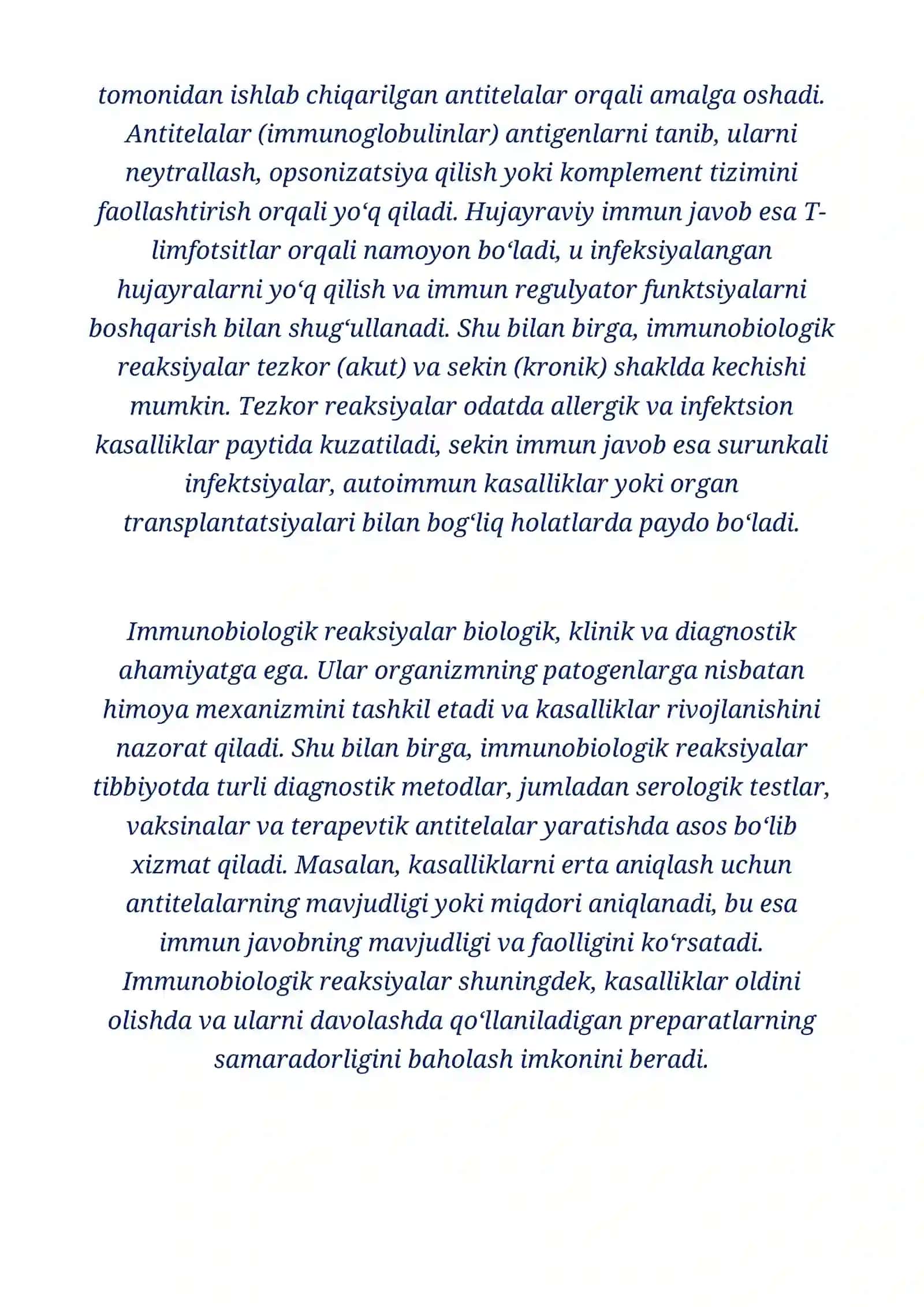 Immunobiologik reaksiyalar 4