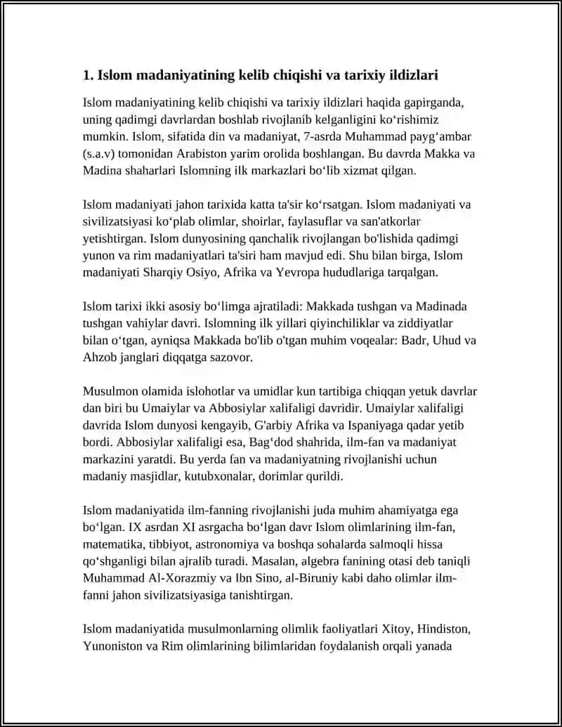 ISLOM MADANIYATINING TARKIB TOPISHI VA RIVOJLANISHI 4