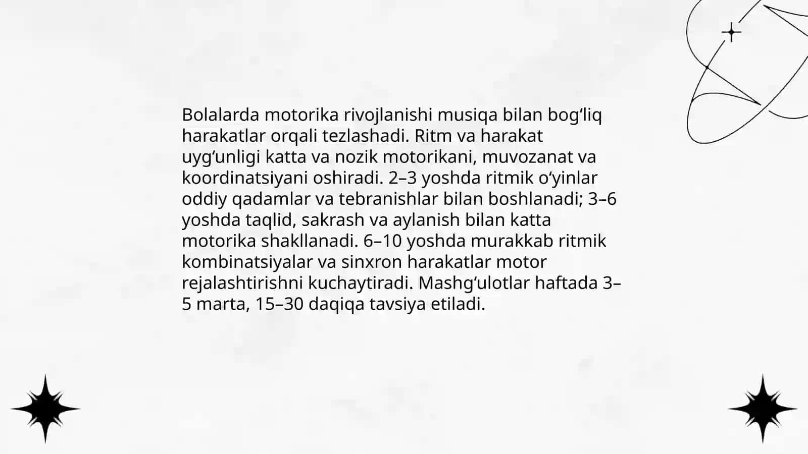 Harakat musiqaviy tarbiya vositasi sifatida 4