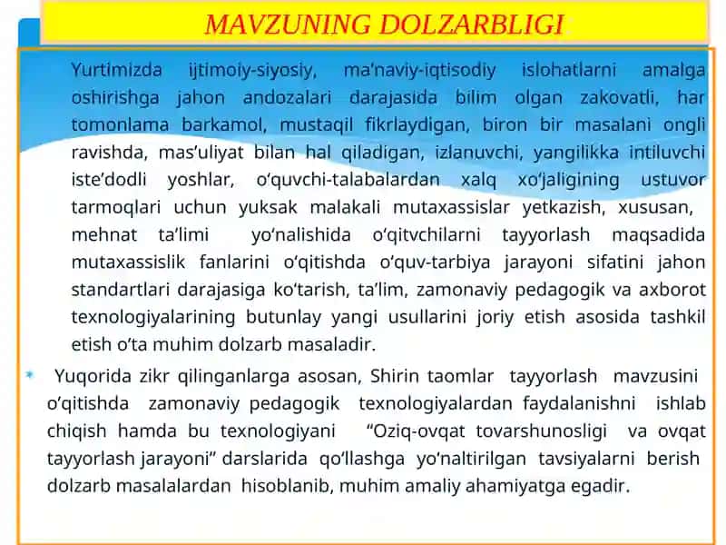 Shirin taomlar tayyorlash 4