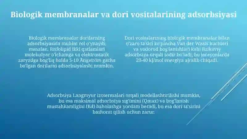 Organizmdagi adsobrsion jarayonlar 4