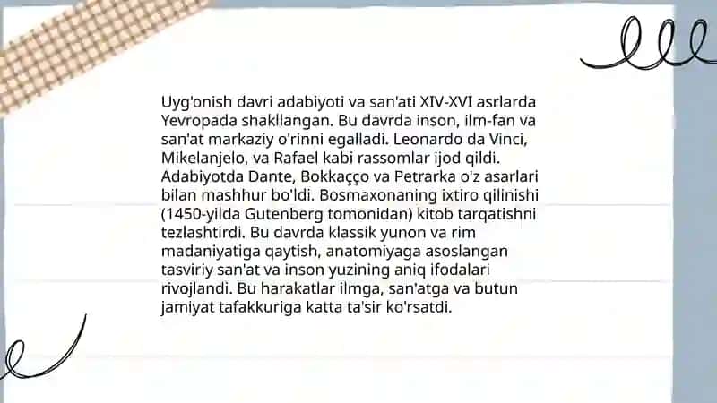 Angliya Uyg'onish adabiyoti 4