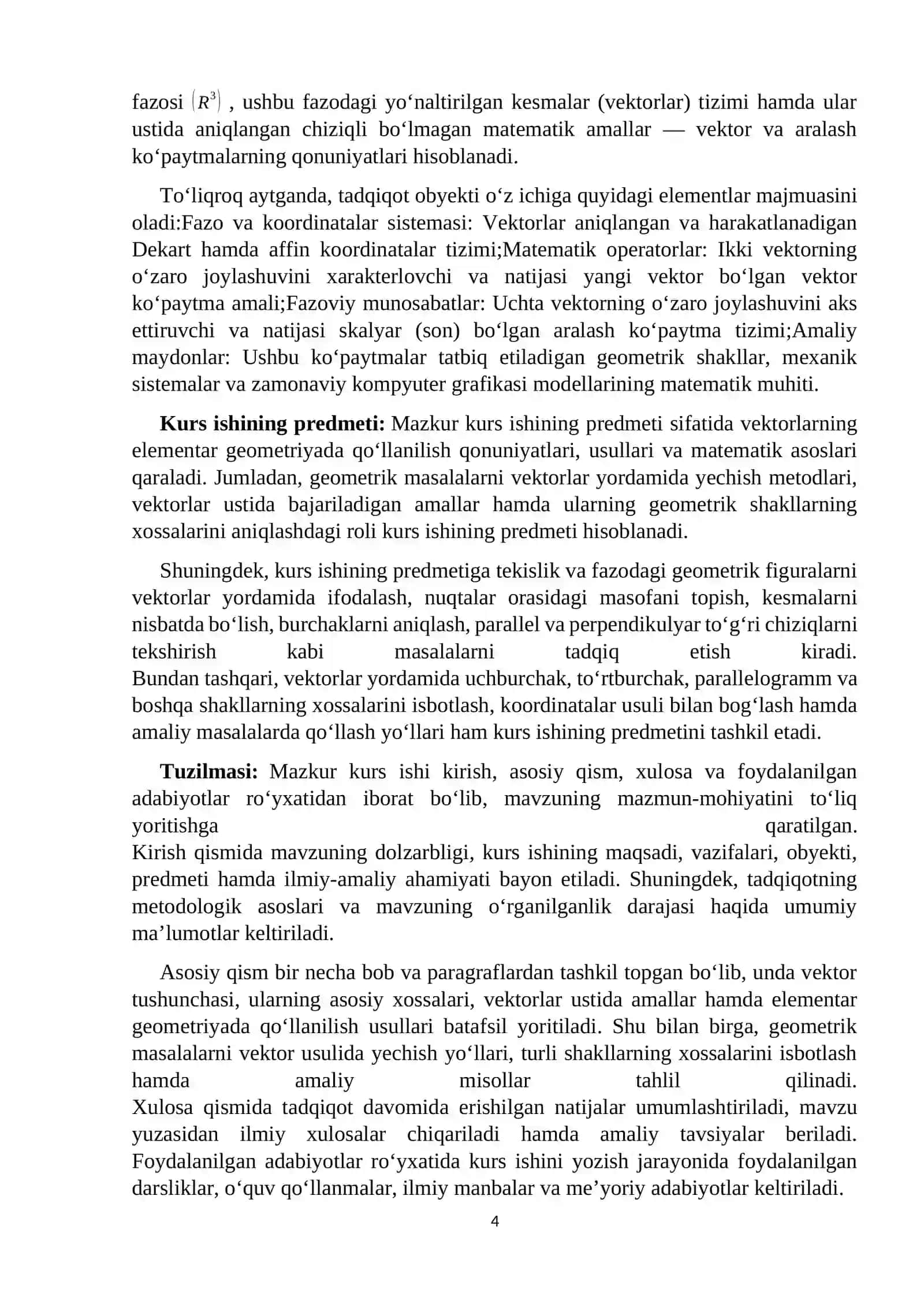 Vektor va aralash ko‘paytmalarning tatbiqlari 4