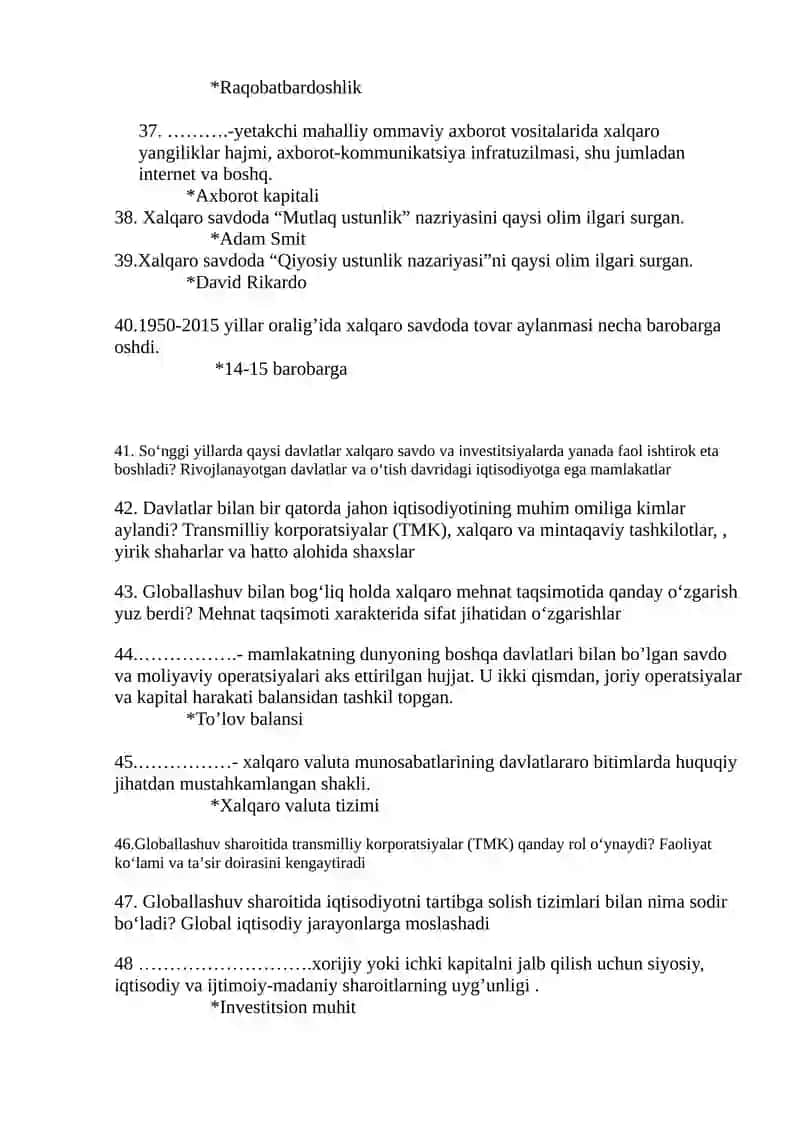 Jahon iqtisodiyoti 4