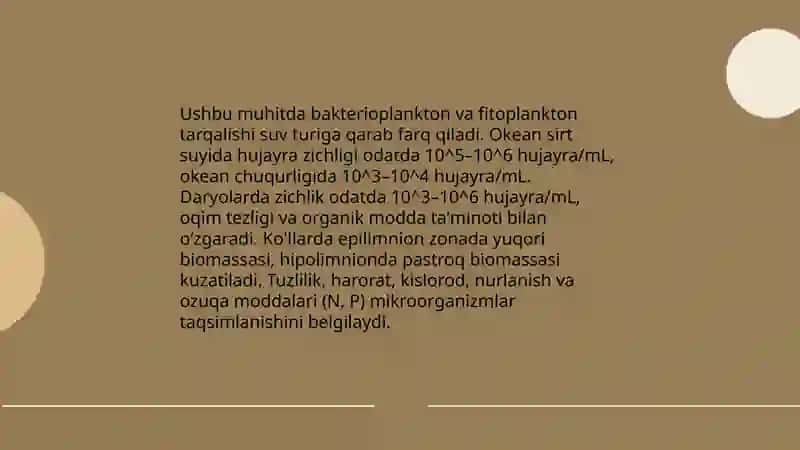 Mikroorganizmlarning tabiatda tarqalishi 4