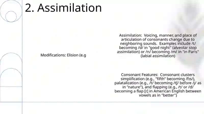 Consonant Modifications in Connected Speech 4