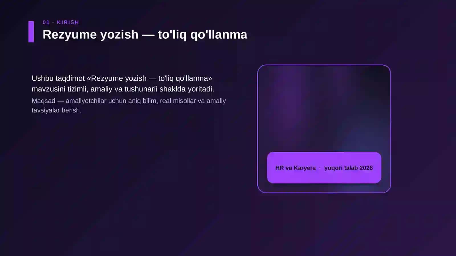 Rezyume yozish — to'liq qo'llanma 4