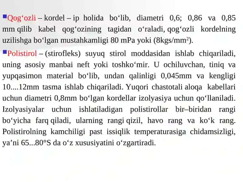 Kabel izolyatsiyasi 4