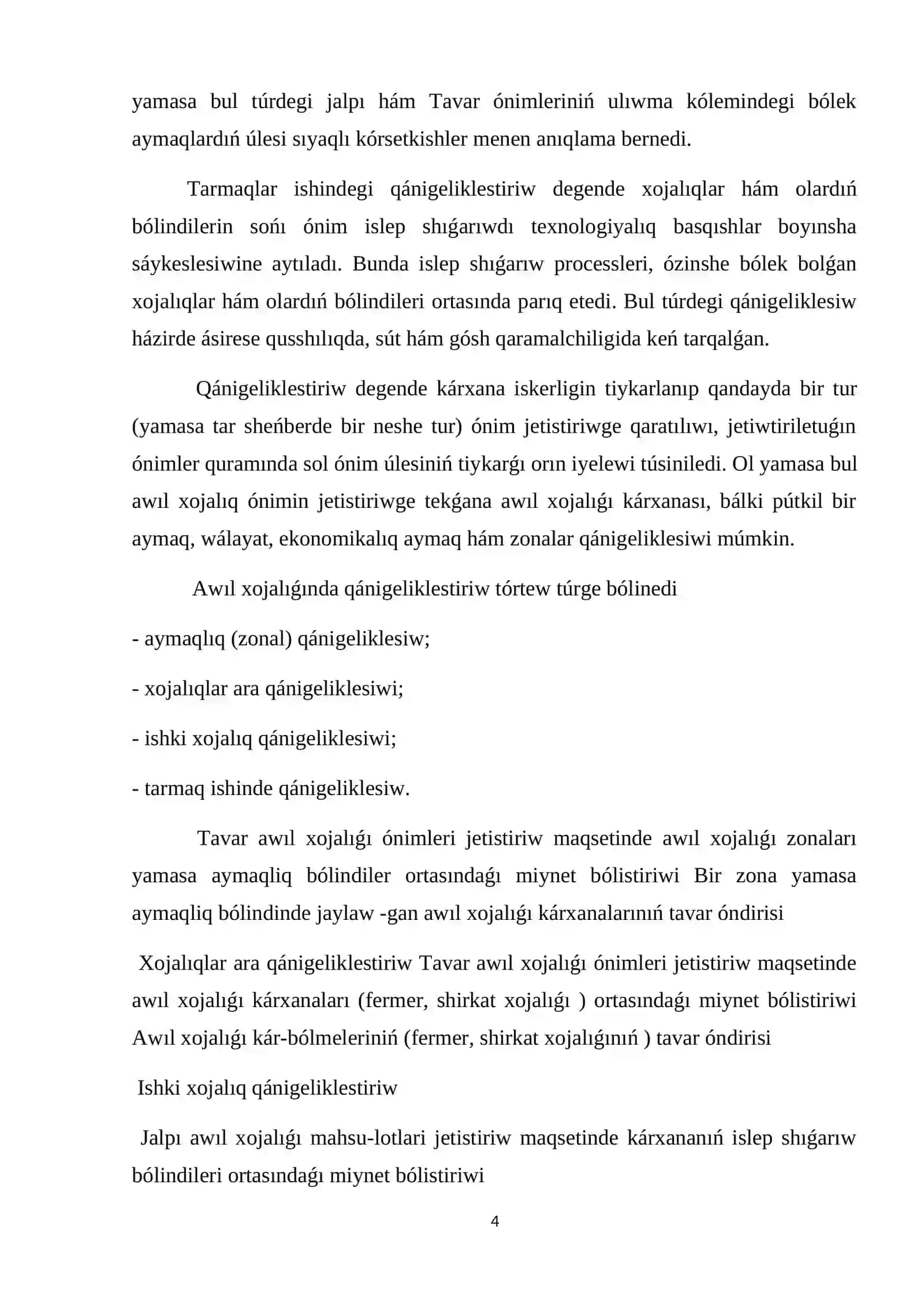 Awıl xojalıǵı hám sanaat tarawindagi ózgerisler 4