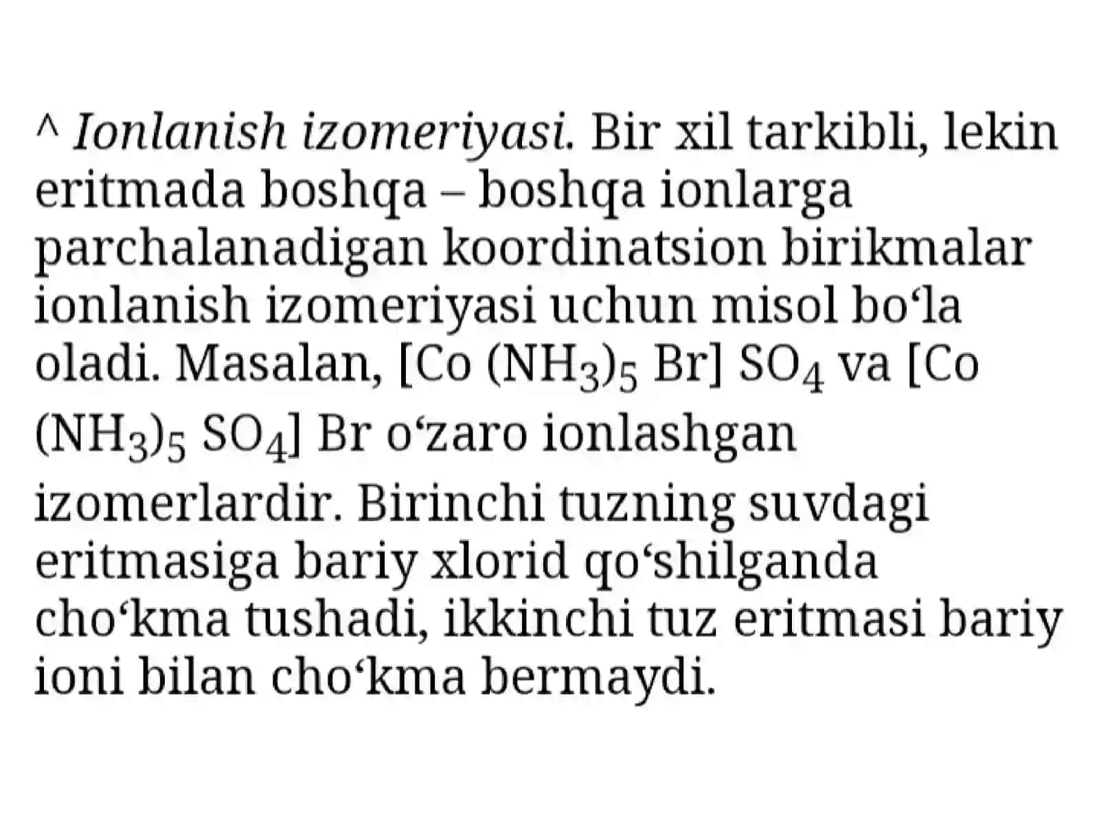 Markaziy ionning ligan tayini va elektrostatik tashkil 4