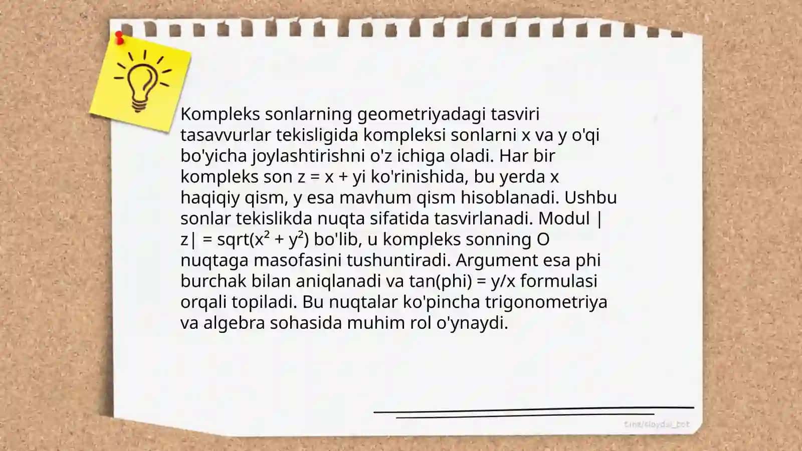 Kompleks sonlar va ular ustida amallar 4