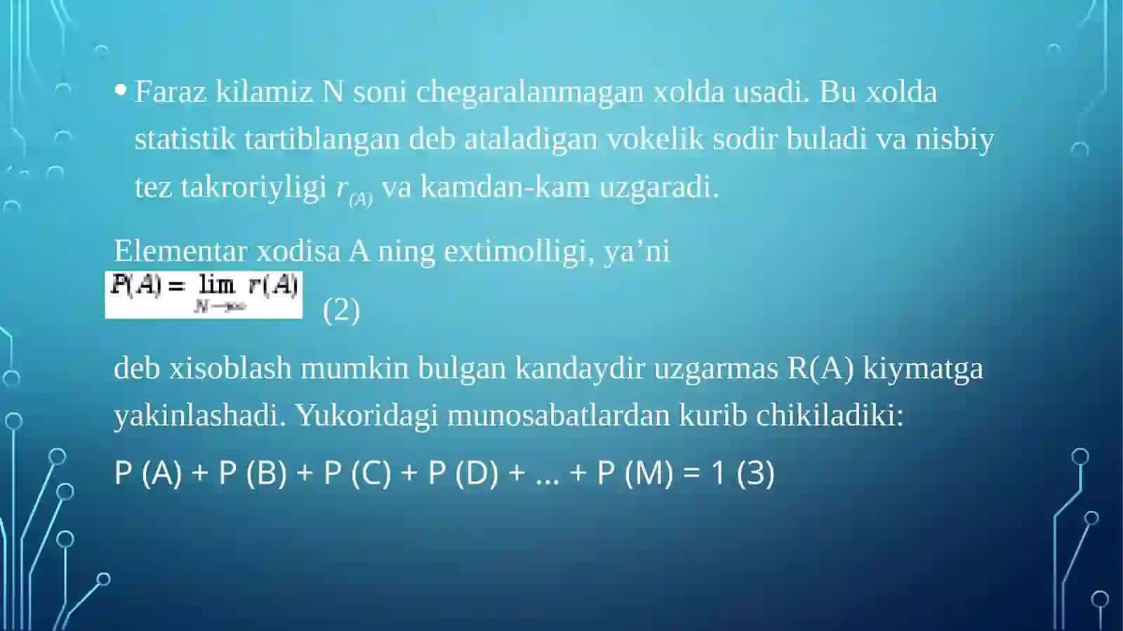 Murakkab sxemalarining ishonchiligini hisoblash usullari 4