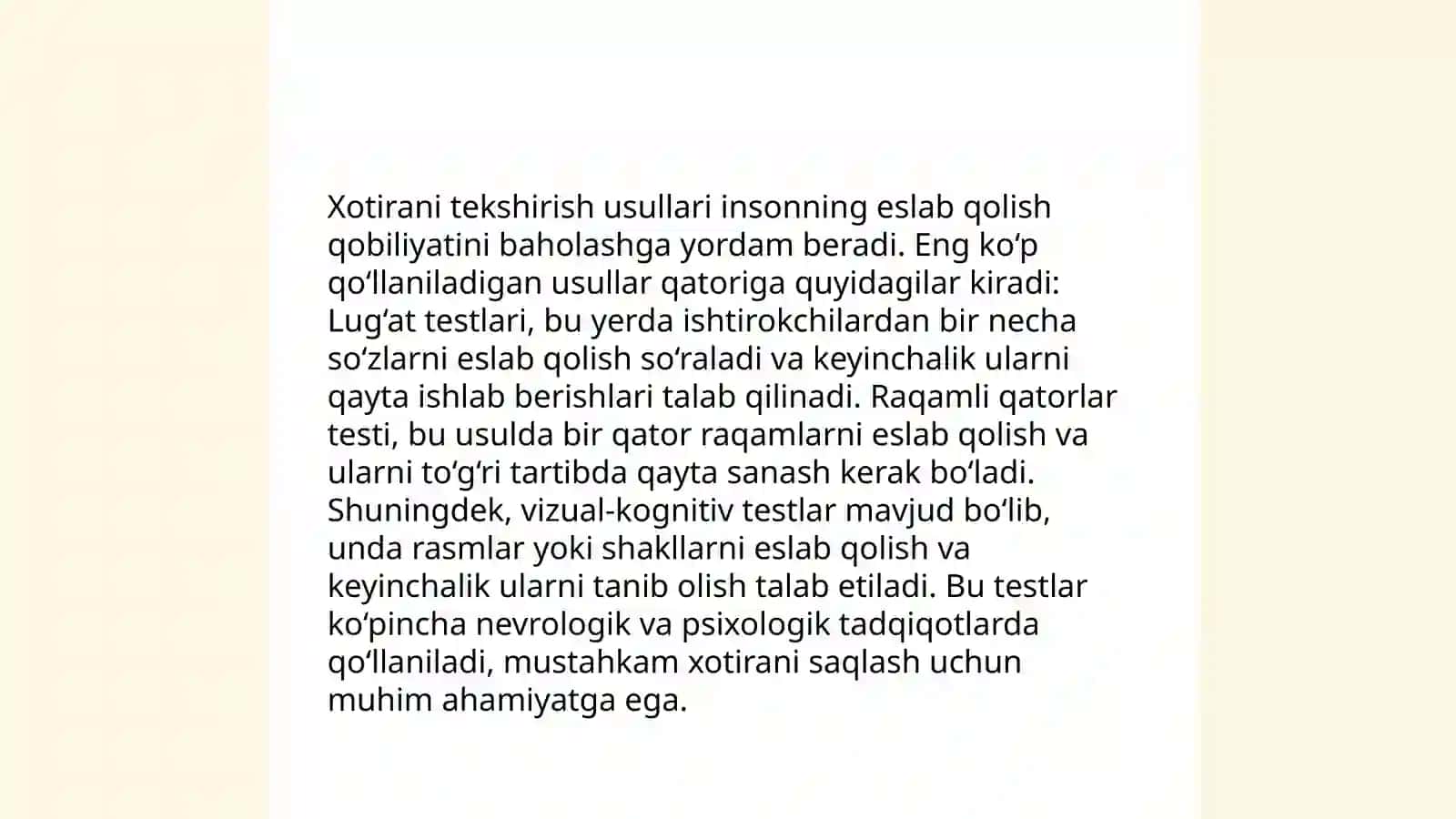 Diqqatni baholash metodikalari 4