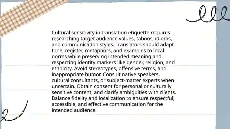 Translation Etiquette 4