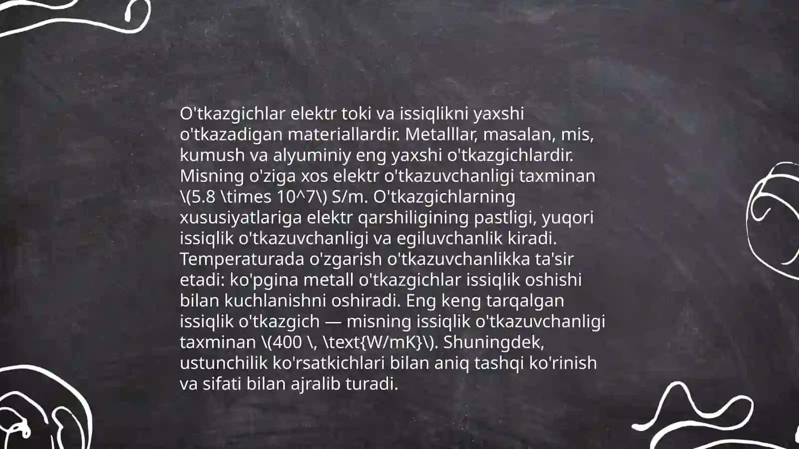 Elektrostatik maydonidagi o'tkazgichlar 4