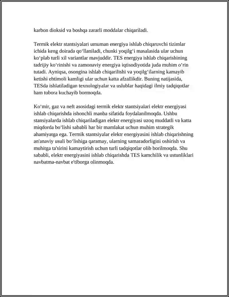 ELEKTR ENERGIYASINI ISHLAB CHIQARISH USULARI 4