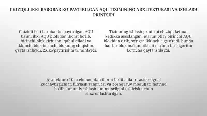 Linyalarning ikki karrali AQU tizimi 4