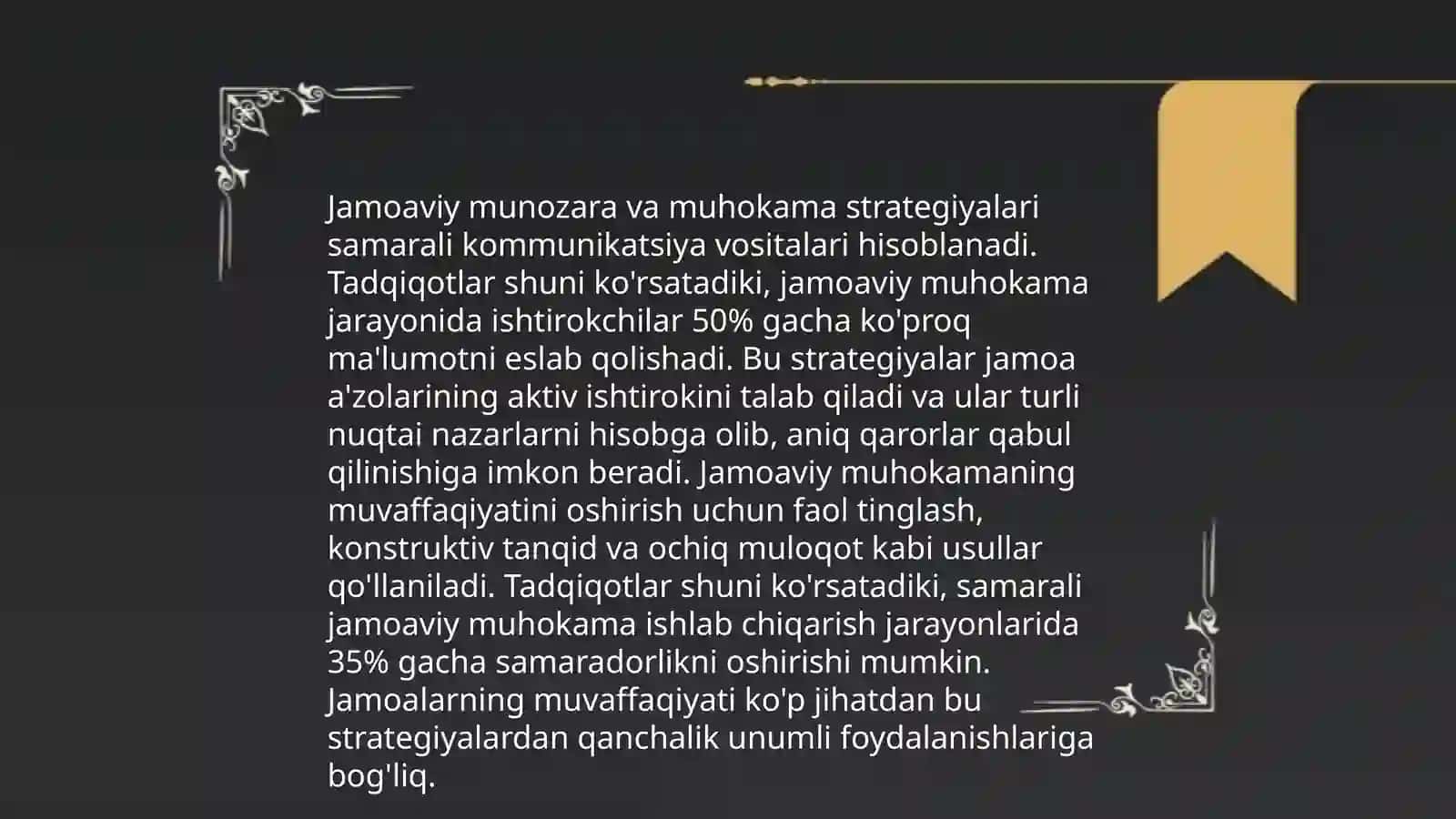 Jamoaviy holda qarorlarni ishlab chiqish 4