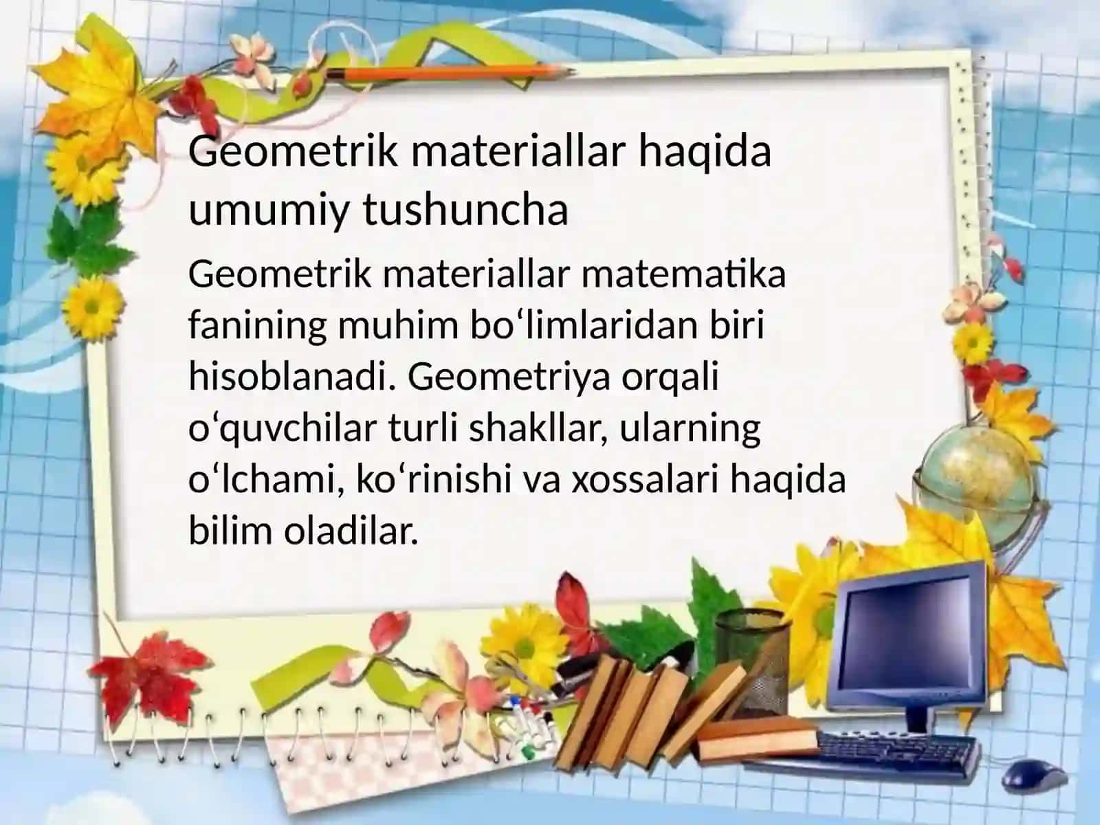 Geometrik materiallarni ôrgatish metodikasi 4