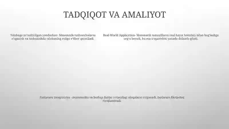 Matematika OʻQitish Metodikasi Fan Sifatida 4