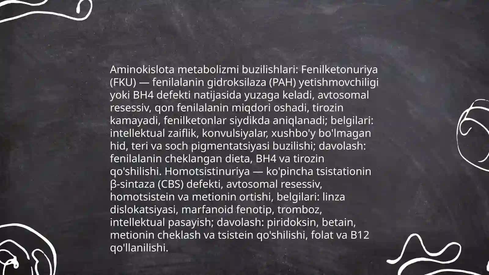 Oqsil, yog', uglevodlar almashinuvi buzilishi 4