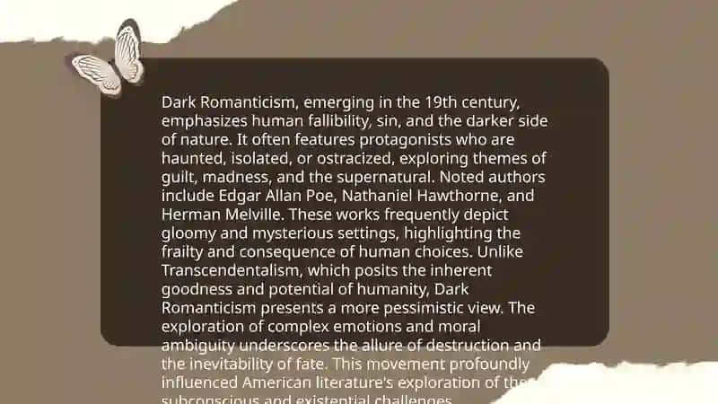 Dark Romanticism and American Literature 4