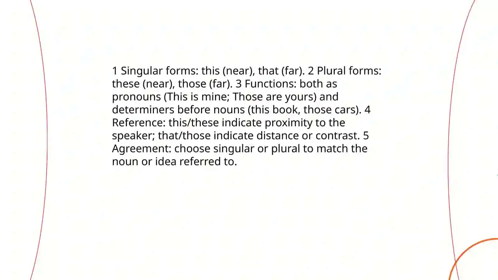Demonstrative Pronouns 4