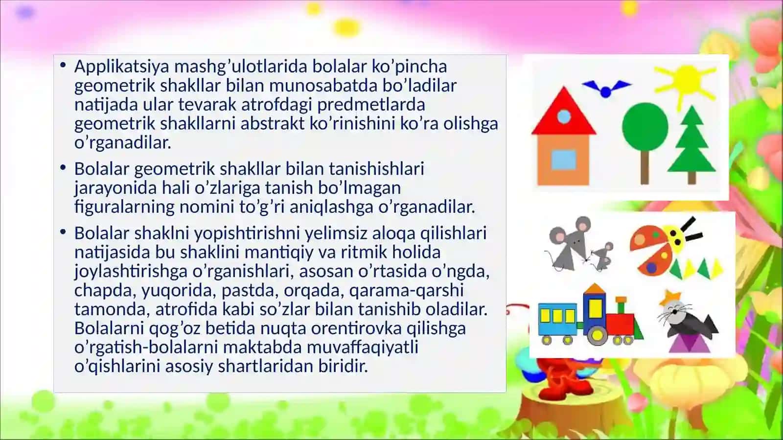 Applikatsiyada qirqishni har xil usullarini bajaring (kichik guruhda) 4