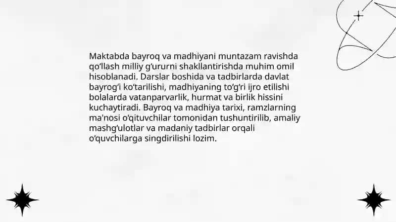 Tarbiya jarayonida davlat ramzlaridan foydalanish 4