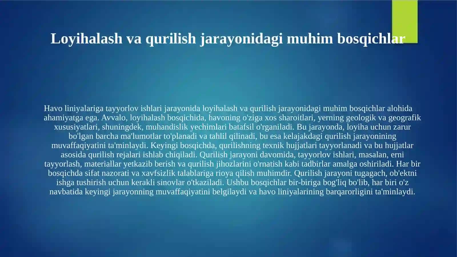 Havo liniyalariga tayyorlov ishlari 4