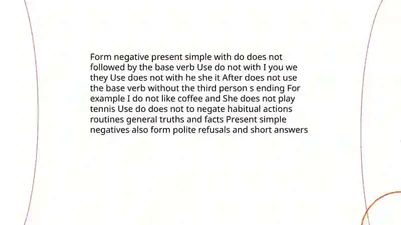 Present simple 4