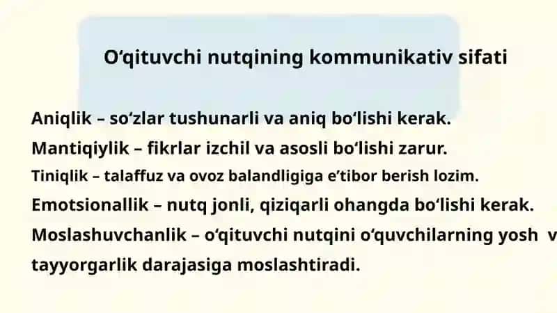 O’qituvchi nutqi- kommunikativ  vosita sifatida 4