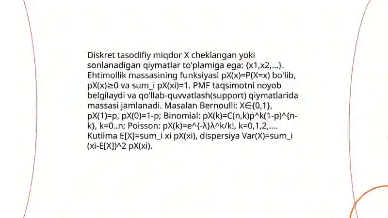 Tasodifiy miqdorlar 4