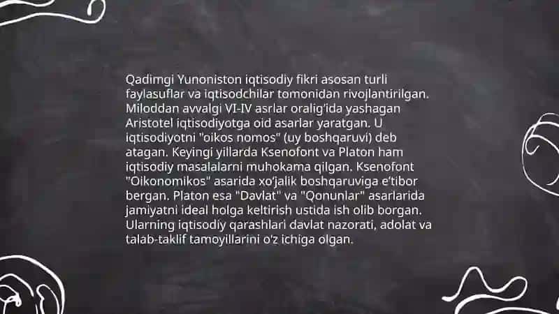 Qadimgi iqtisodiy ta'limotlar 4