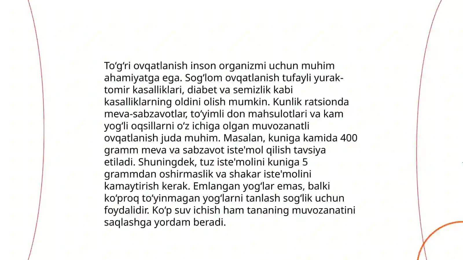 Sog’lom turmush tarzi. Kun tartibi va ahamiyati 4